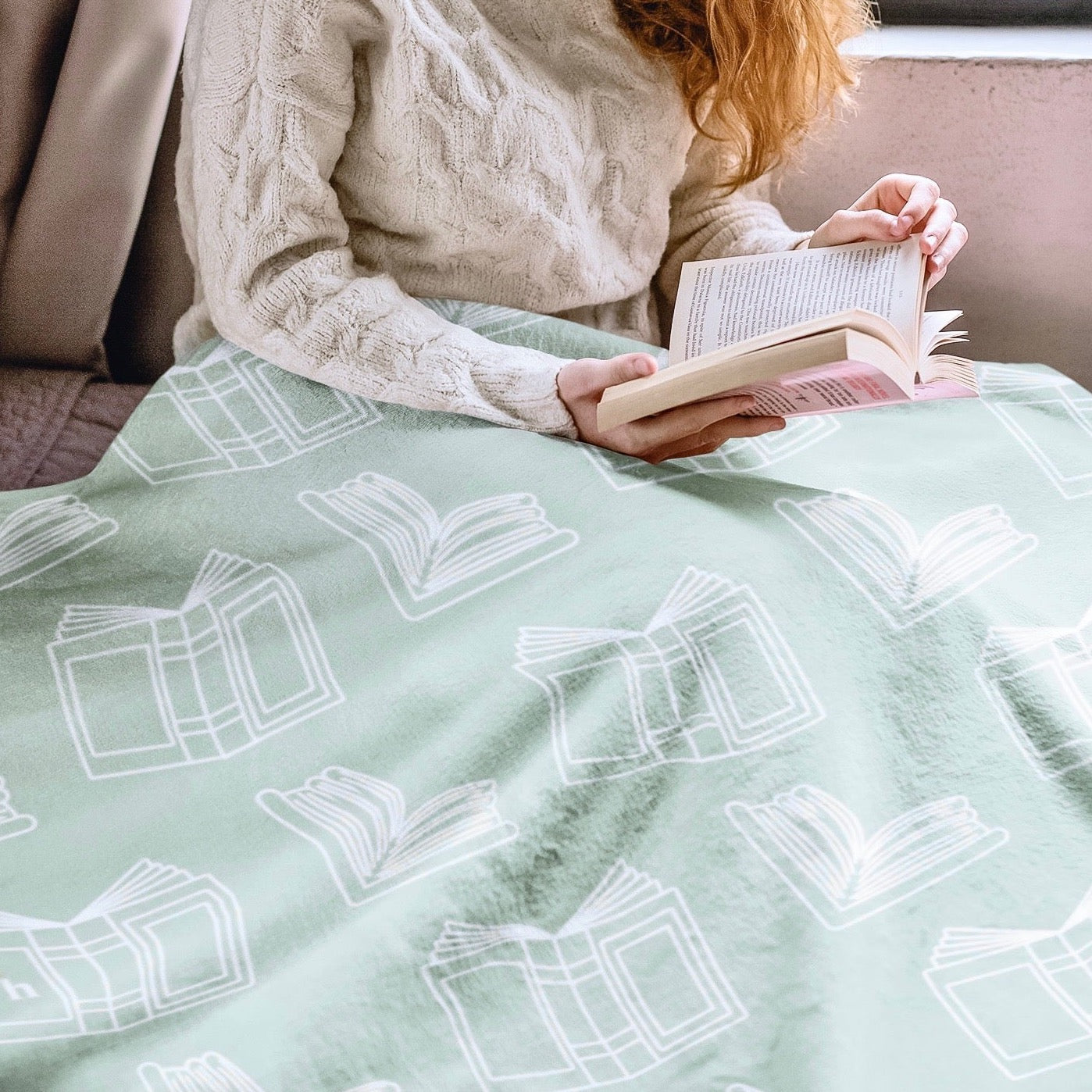 The Mint Book Chip Blanket