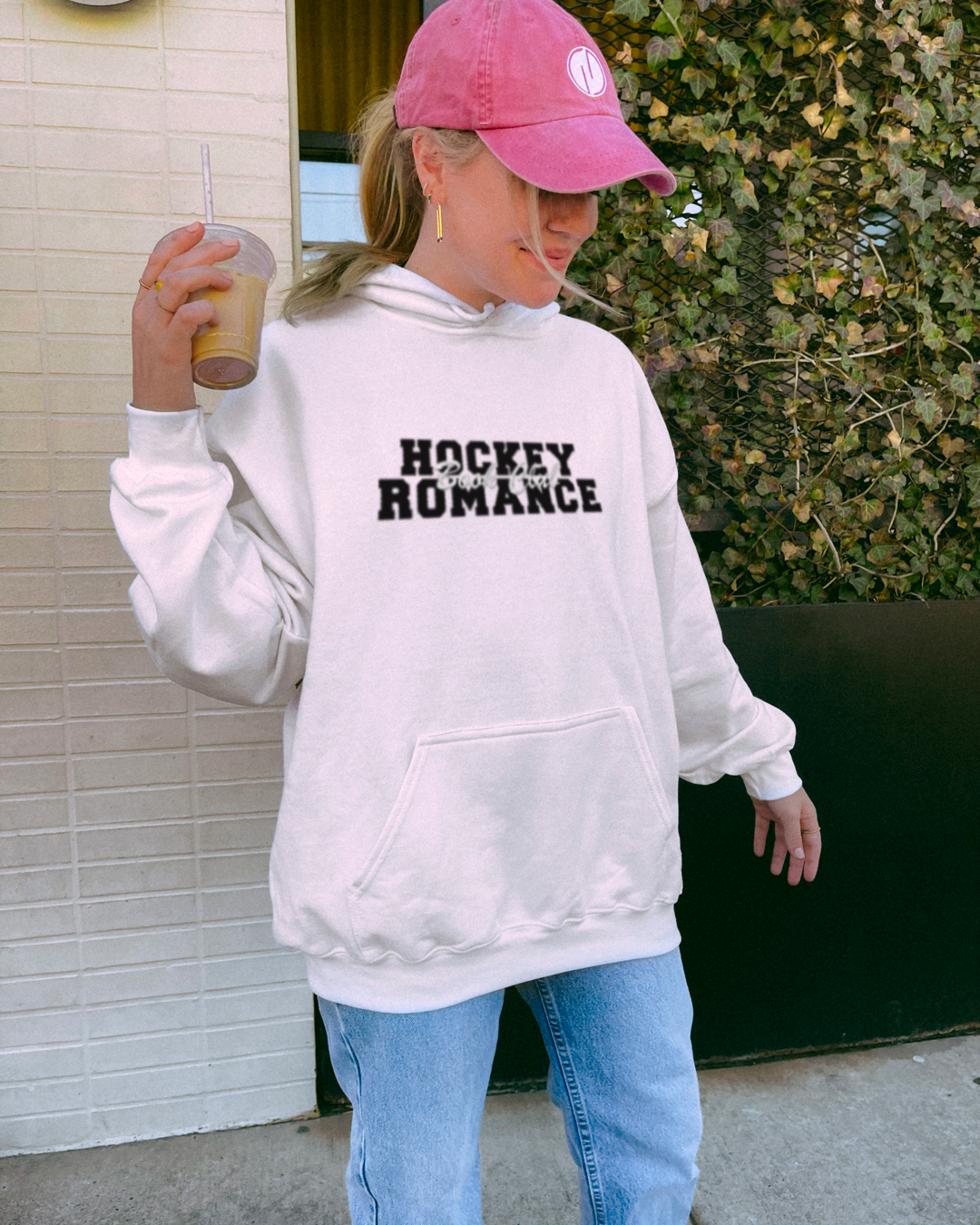 Hockey Romance Embroidered Hoodie