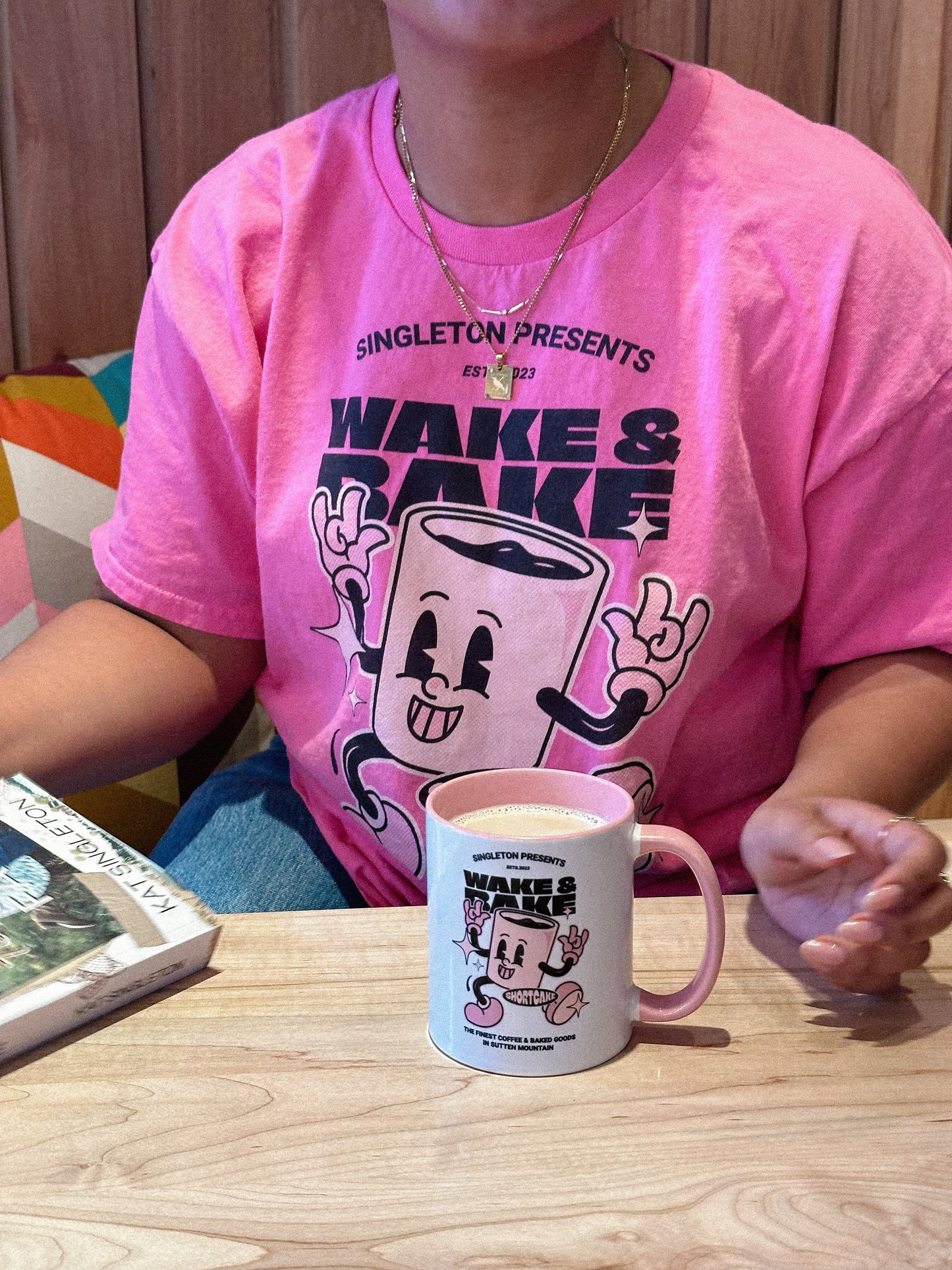 Load image into Gallery viewer, Wake &amp;amp; Bake Coffee Tee
