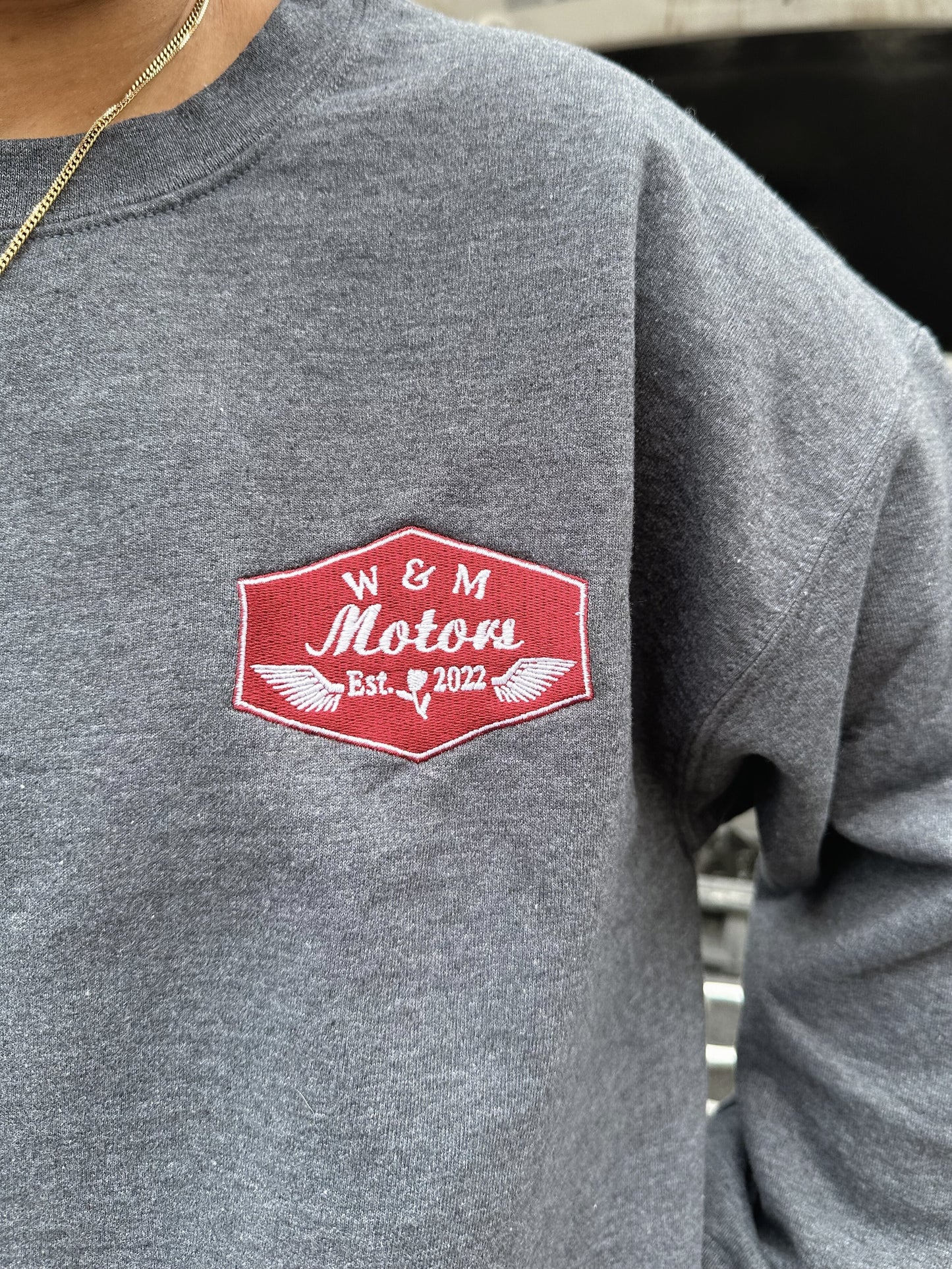 W & M Motors Embroidered Sweatshirt