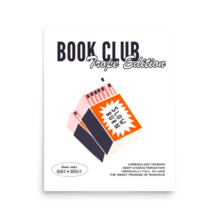 Slow Burn Book Club Print