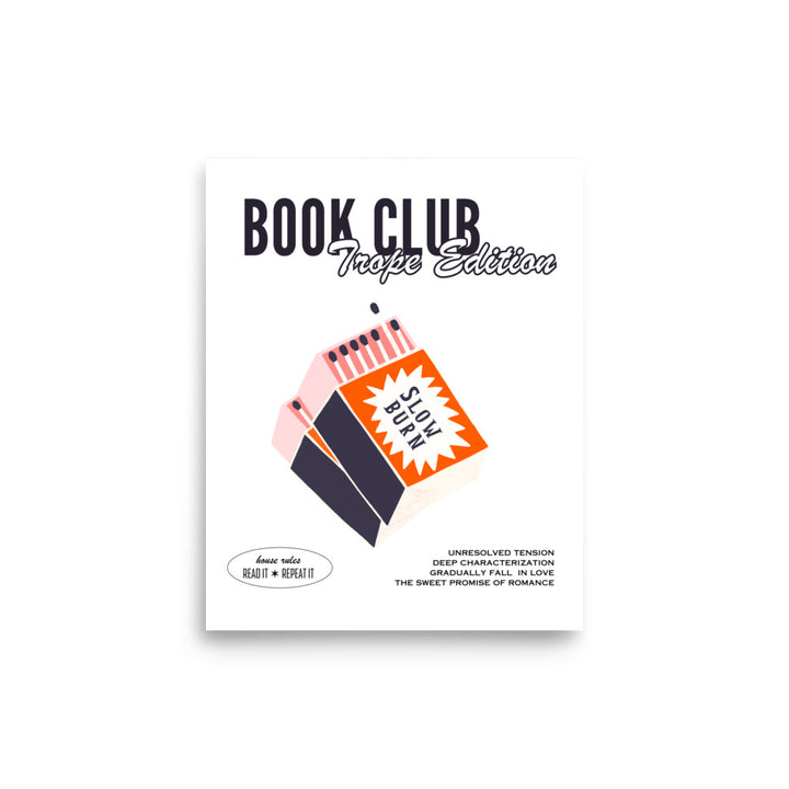 Slow Burn Book Club Print