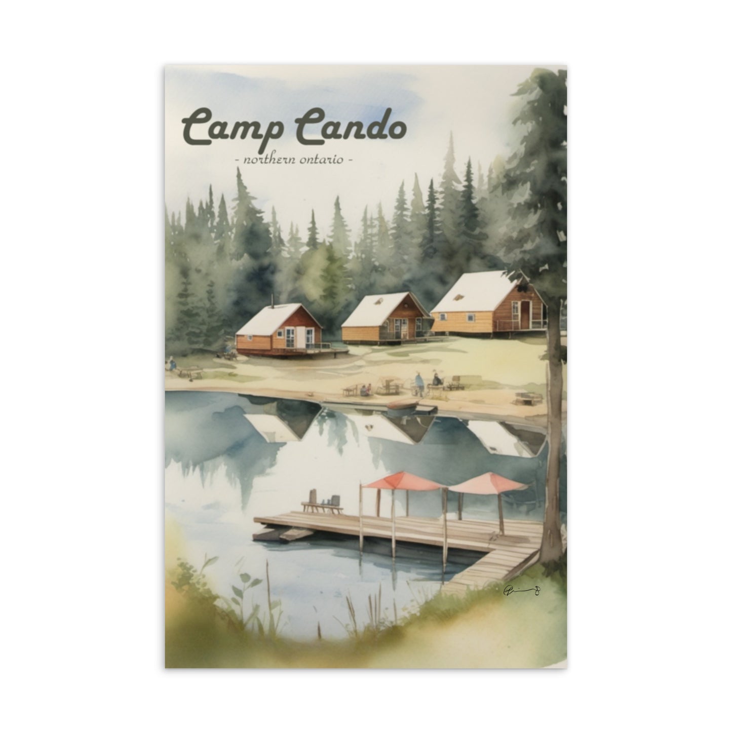 Camp Cando Postcard
