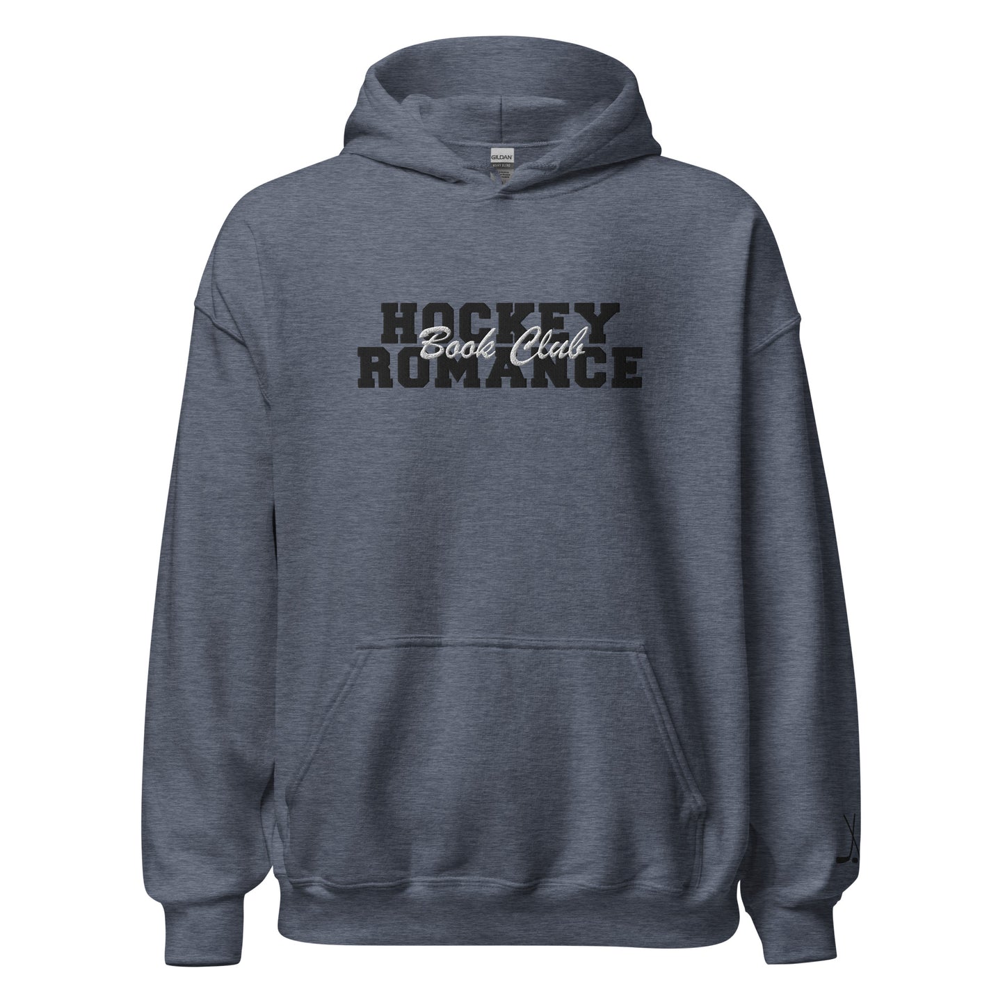 Load image into Gallery viewer, Hockey Romance Embroidered Hoodie
