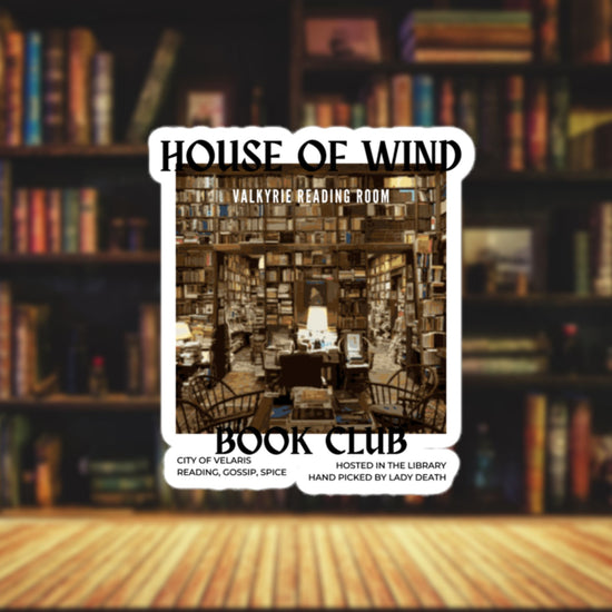 Load image into Gallery viewer, House of Wind Book Club Sticker
