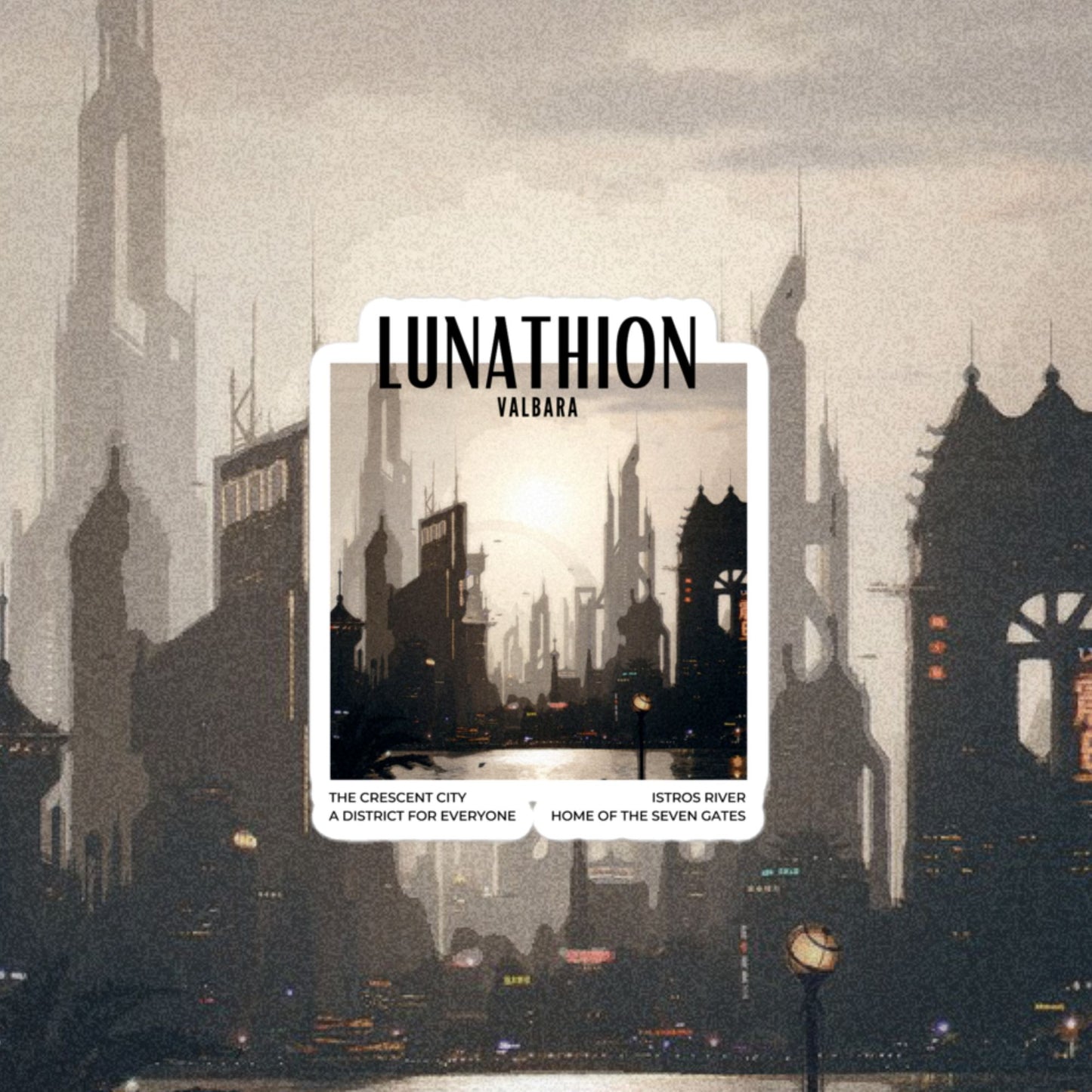 Load image into Gallery viewer, Lunathion Passport Sticker
