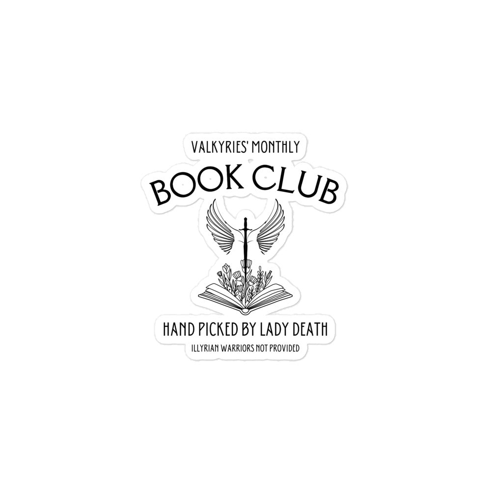 Valkyries' Monthly Book Club Sticker