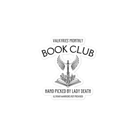 Load image into Gallery viewer, Valkyries&amp;#39; Monthly Book Club Sticker

