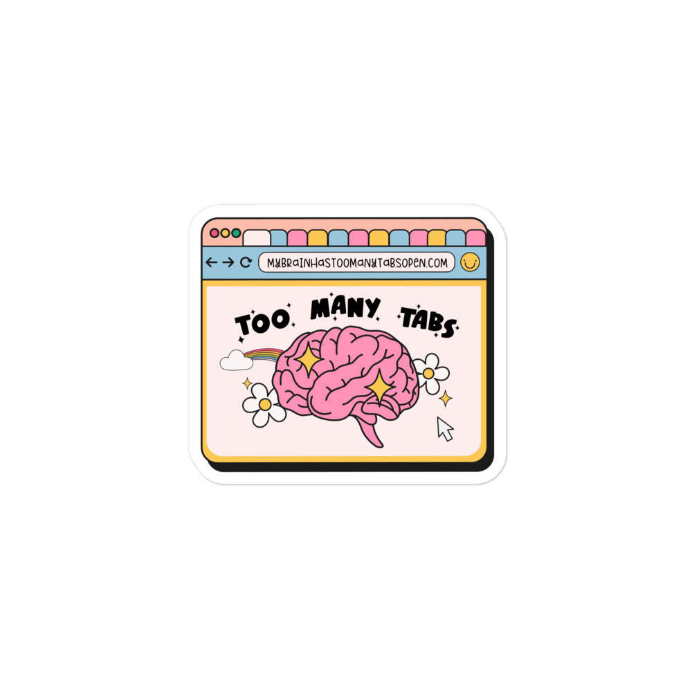 Too Many Tabs Sticker